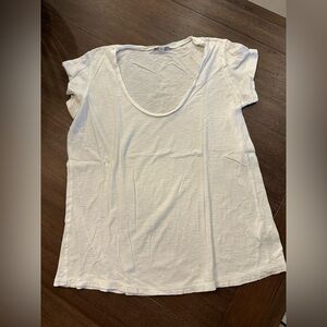 James Perse Soft White Short Sleeve Tee